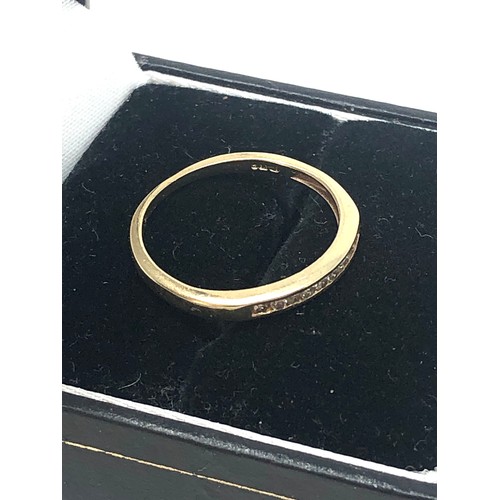 69 - 9ct gold diamond ring weight 1.3g