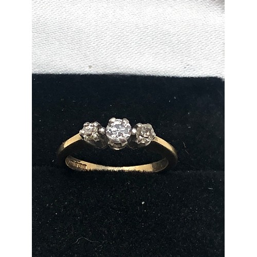 70 - 9ct gold diamond ring weight 2.4g