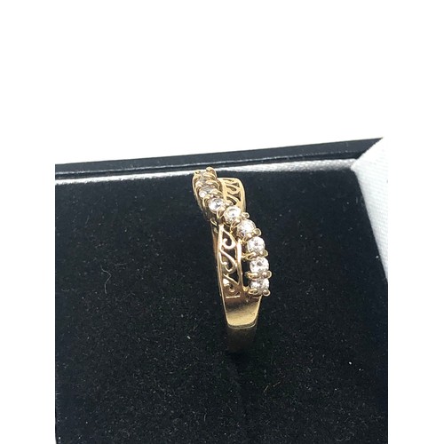 71 - 9ct gold diamond ring weight 2.1g