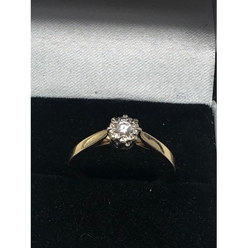 73 - 9ct gold diamond ring weight 2g