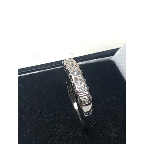 78 - 9ct white gold diamond ring weight 2.6g 0.25ct diamonds