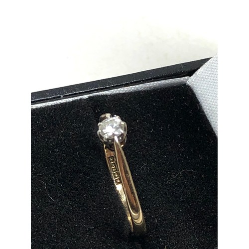 79 - 9ct gold diamond ring weight 1.8g est 0.20ct diamond diamond