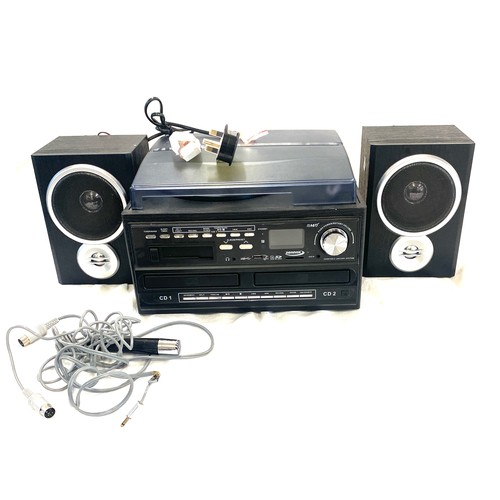 167 - A Zennox Mp3 Record/CD player model number M2_68BVG Air flow with speakers untested