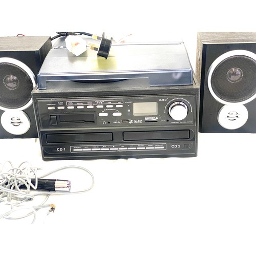 167 - A Zennox Mp3 Record/CD player model number M2_68BVG Air flow with speakers untested