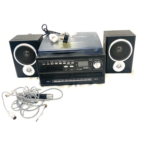 167 - A Zennox Mp3 Record/CD player model number M2_68BVG Air flow with speakers untested