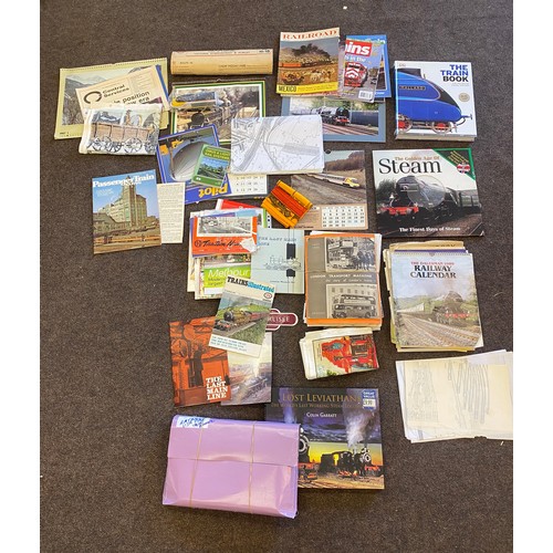 233 - Large selection of train miscellaneous to include books, calendars, tea towels etc