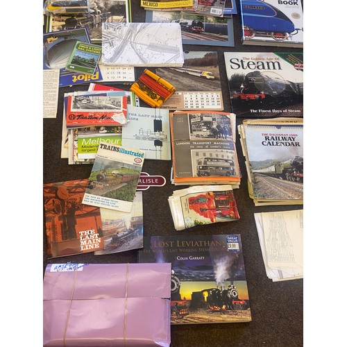 233 - Large selection of train miscellaneous to include books, calendars, tea towels etc