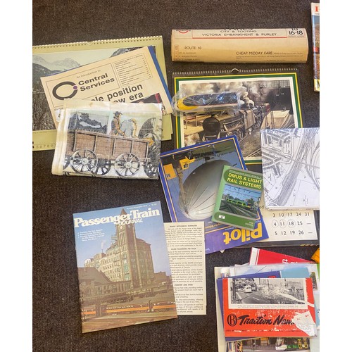 233 - Large selection of train miscellaneous to include books, calendars, tea towels etc