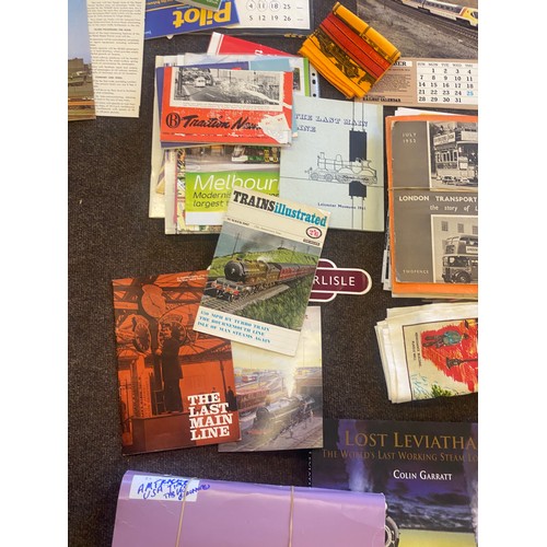 233 - Large selection of train miscellaneous to include books, calendars, tea towels etc