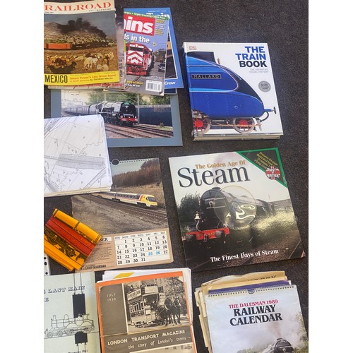 233 - Large selection of train miscellaneous to include books, calendars, tea towels etc