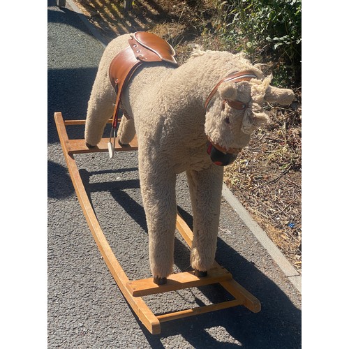 299 - Vintage rocking horse 29 inches tall 42 inches wide