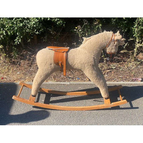 299 - Vintage rocking horse 29 inches tall 42 inches wide