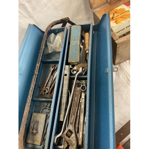 234 - 2 Tool boxes and contents, slash clamps etc