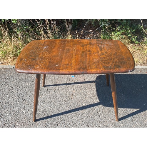 334 - Ercol coffee table measures approx 28 inches wide 17.5 inches tall