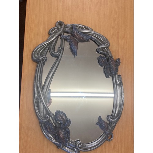 164 - A past times Irish and Butterfly mirror measures approx 30.5 inches high and 21 inches diameter