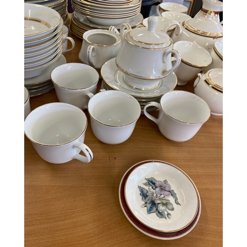 308 - Selection of part tea/ dinner services includes Noritaki, Wedgwood etc