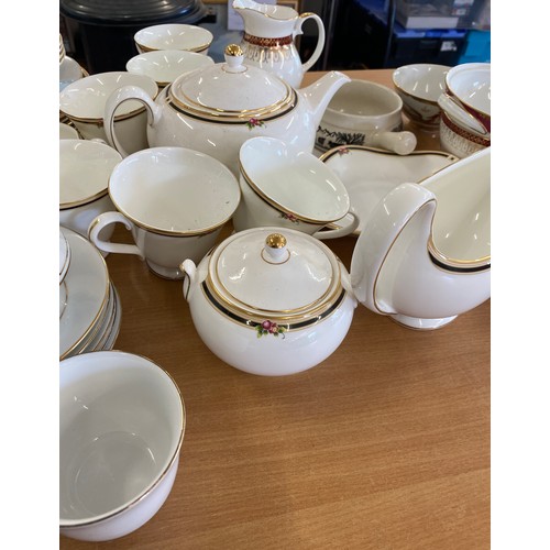 308 - Selection of part tea/ dinner services includes Noritaki, Wedgwood etc