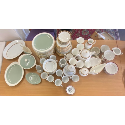 308 - Selection of part tea/ dinner services includes Noritaki, Wedgwood etc