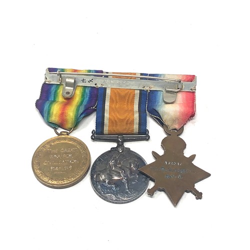 442 - ww1 trio medals to 173212 gnr w.g stanton r.f.a-r.a