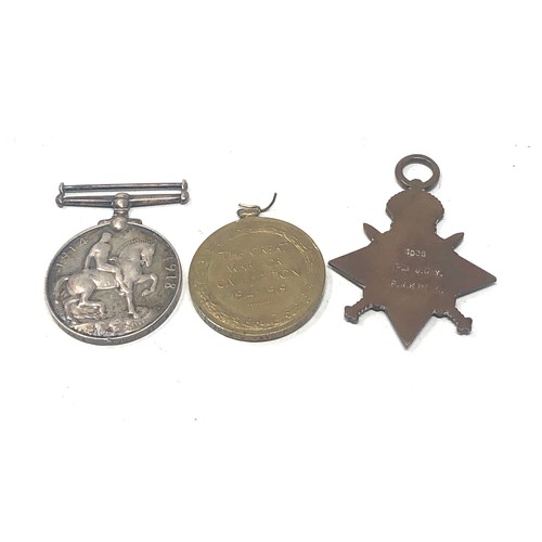 447 - ww1 trio medals topte j.day royal west kent