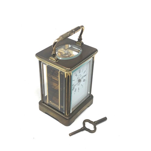 481 - large french  L.Epee carriage clock full winds and does not ticks  with key