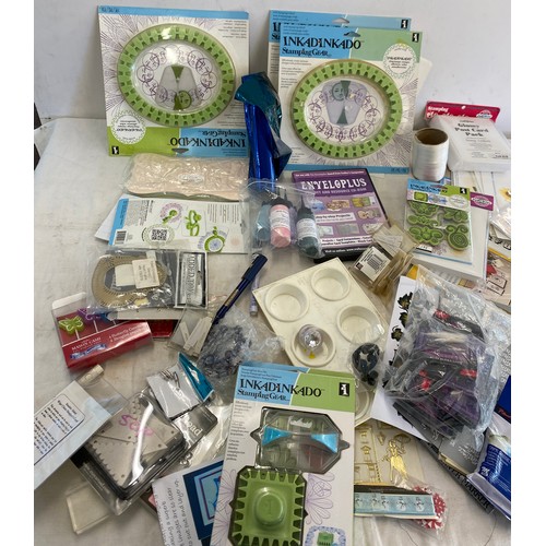 248 - Selection of craft item miscellaneous to include INKADINKADO stamping gear, stamps etc