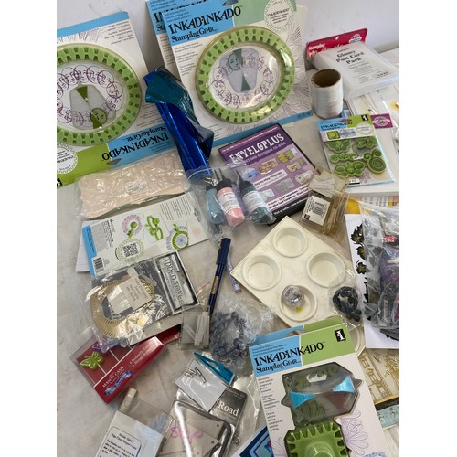 248 - Selection of craft item miscellaneous to include INKADINKADO stamping gear, stamps etc