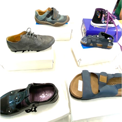 294 - Selection of assorted boxed childrens shoes various colours and sizes