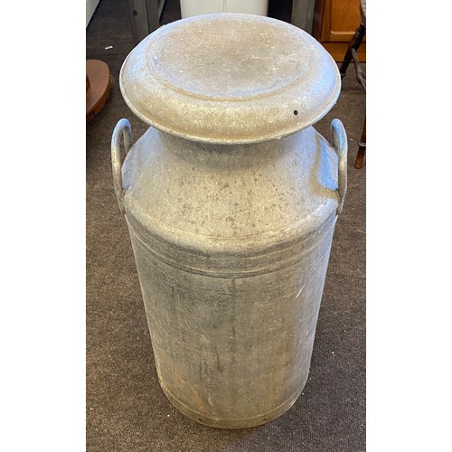 265 - Large stainless steel milk churn with lid