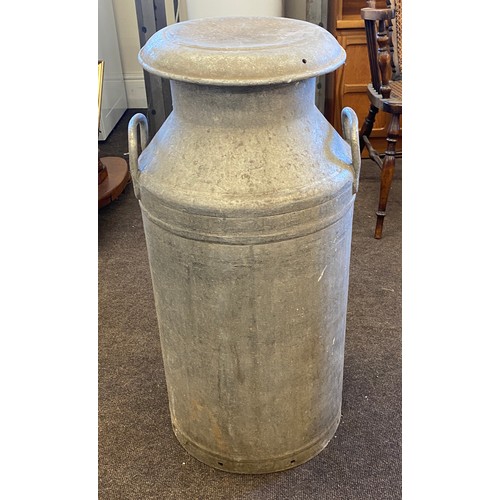 265 - Large stainless steel milk churn with lid