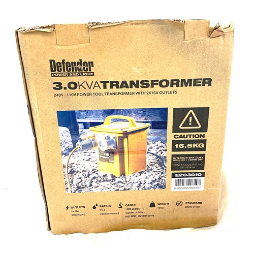 268 - Boxed Defender 3.0 KVA transformer, untested