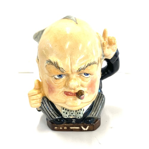 344 - Burleigh Ware Toby Jug Churchill Victory - 6301 BW total height 5 inches