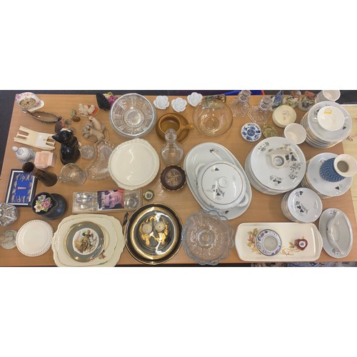 311 - Large selection of miscellaneous includes pottery, glassware, wade whimseys etc