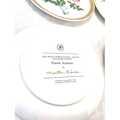 332A - Selection of The Royal Horticultural society signatures collectors plates