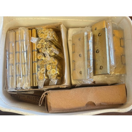 266 - Box of latches and hinges