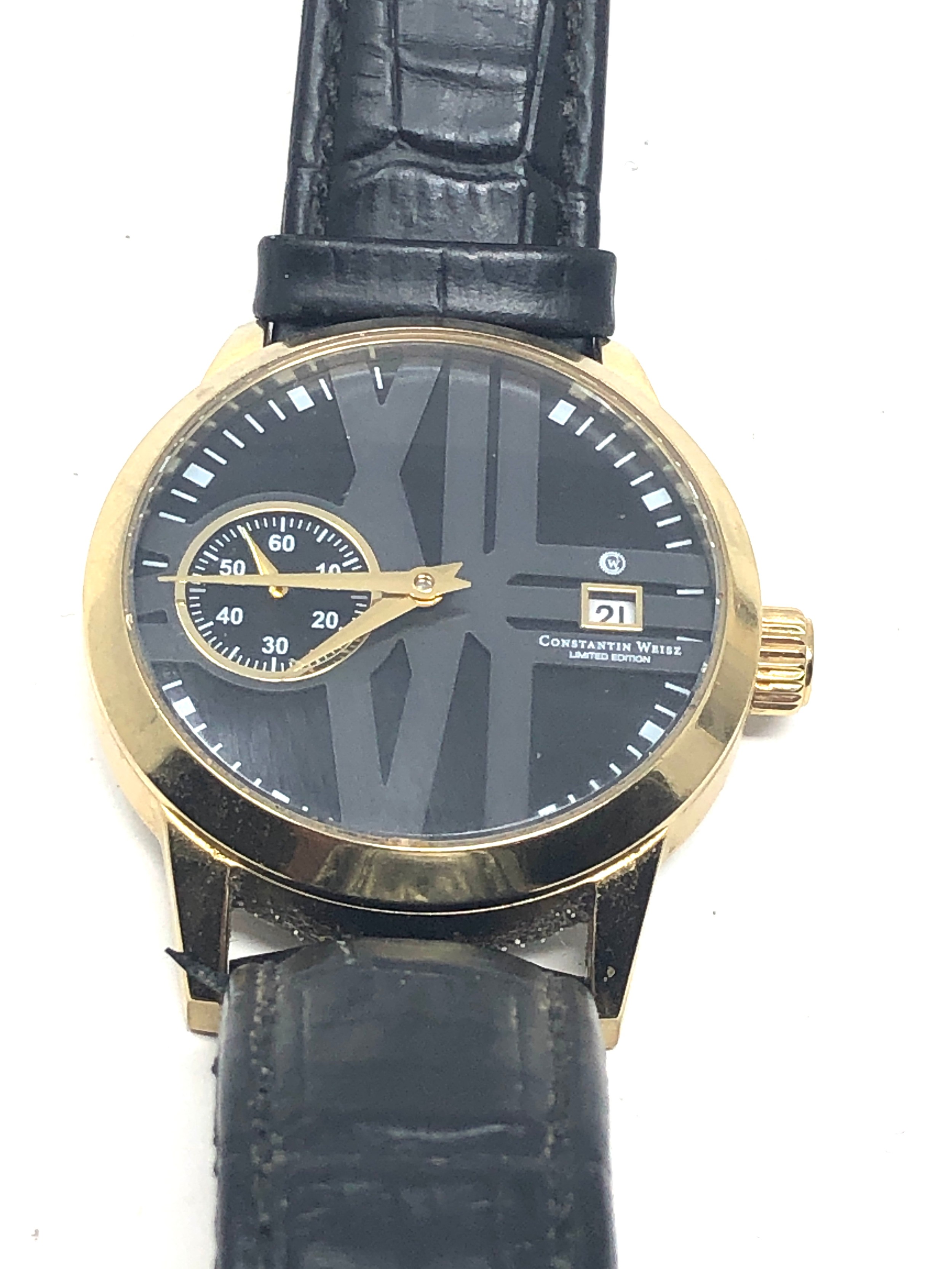 Gents Constantin weisz wristwatch limited edition the watch is ticking