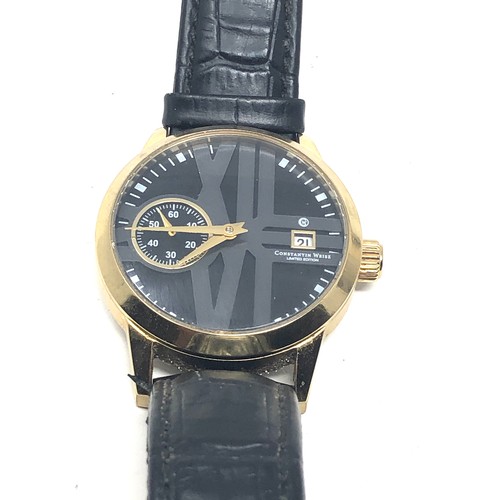 460 - Gents Constantin weisz wristwatch limited edition the watch is ticking