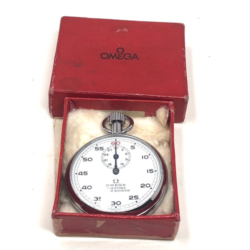 463 - Omega stop watch prestons timer division bolton the watch is ticking