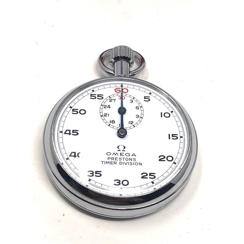 463 - Omega stop watch prestons timer division bolton the watch is ticking