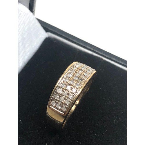 103 - 9ct gold  diamond ring weight 2.6g 0.25ct diamonds