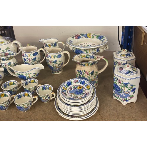 339 - Selection vintage Masons tea /coffee part sets, to include cups, saucers, jugs, tea pot, tea caddies... 