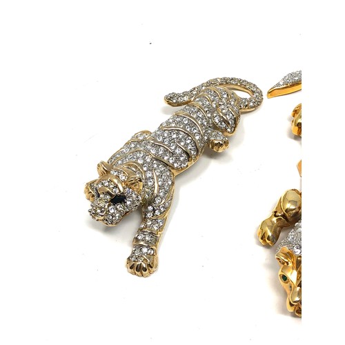 433 - 3 X Statement Rhinestone Animal Brooches