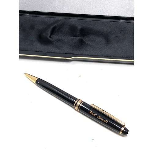 469 - Boxed mont blanc pencil boxed engraved name