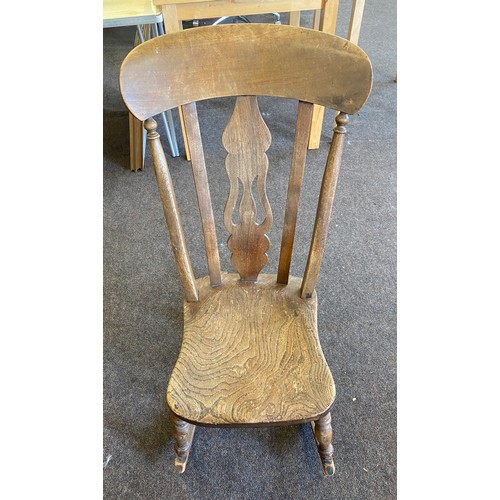 289 - Vintage Windsor back rocking chair