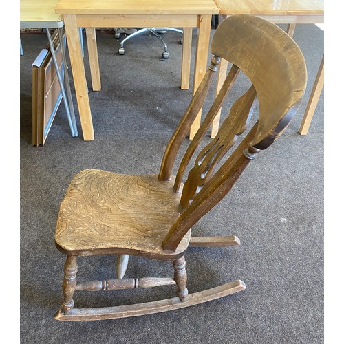 289 - Vintage Windsor back rocking chair