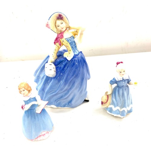 142 - Royal Doulton Autumn Breezes figure, Small Posy for you  and first recall figures