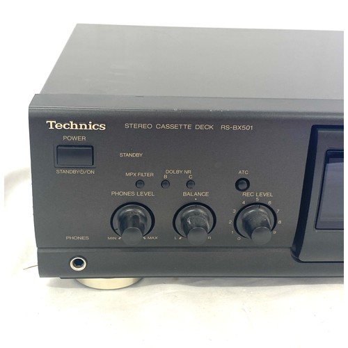 327 - Vintage Technics RS-BX501 stereo cassette tape deck player recorder, working order