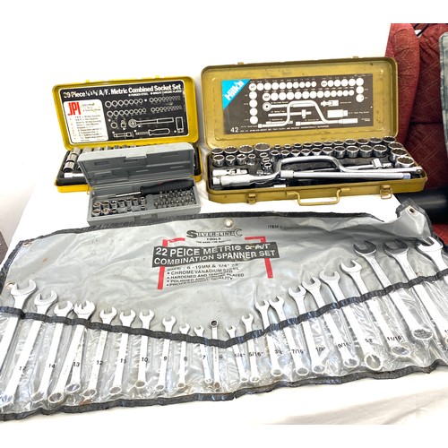 276 - Large selection of socket sets and building tools
