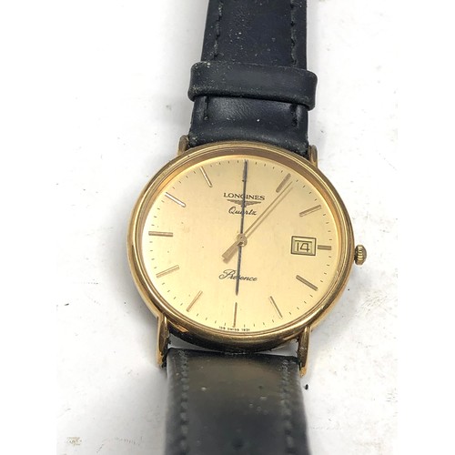 453a - 2 gents longines quartz wristwatch non working order