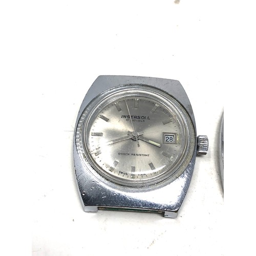 455a - 3 vintage gents wristwatches inc ingersoll .timex & rovac